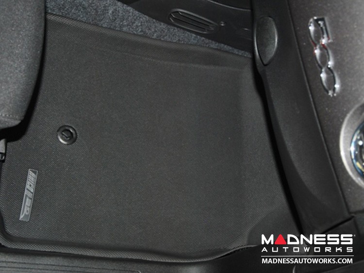 FIAT 500 Floor Liners Premium Front + Rear Set